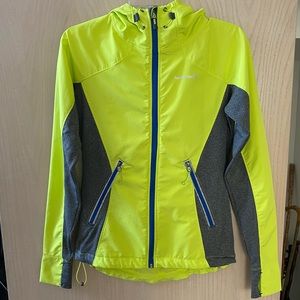 Womens XS Avalanche Running Jacket HiViz Yellow